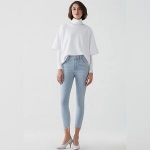 AGOLDE Sophie Crop Sz 29 Light Rinse
